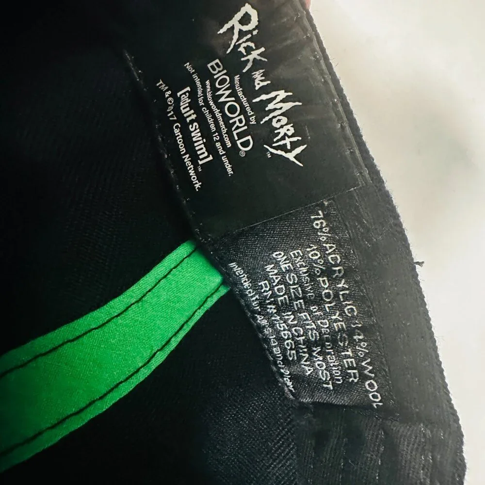 Rick And Morty Adjustable Snapback Hat - Bioworld Adult Swim